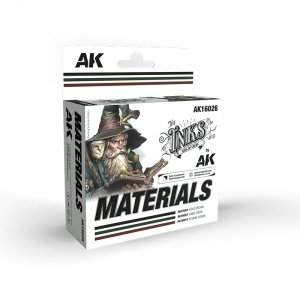 AK Interactive AK16026 MATERIALS – INK SET 3x30ml