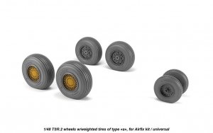 Armory Models AW48412 BAC TSR.2 wheels w/ weighted tires, type “a” (DL) 1/48
