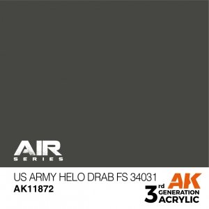 AK Interactive AK11872 US ARMY HELO DRAB FS 34031 – AIR 17 ml