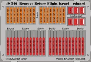 Eduard 49546 Remove Before Flight - Israel 1/48