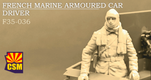 Copper State Models F35-036 French marine armoured car driver 1/35