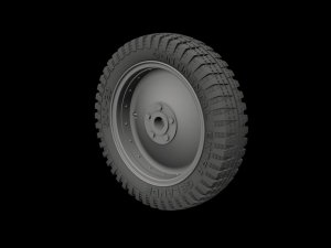 Panzer Art RE35-207 Road wheels for FlaK/Nebelwerfer trailers (gelande pattern) 1/35