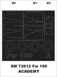 Montex SM72012 Fw 190 ACADEMY