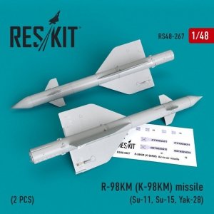 RESKIT RS48-0267 R-98 KM (K-98KM) missile (2 PCS) 1/48