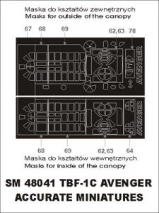 Montex SM48041 TBF- 1C Avenger ACCURATE MINIATURES