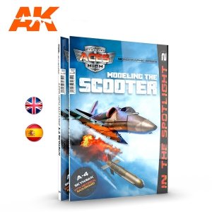 AK-Interactive AK2939 ACES HIGH MONOGRAPHIC SERIES: SKYHAWK (English / Spanish)