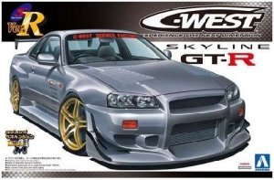 Aoshima 04101 C-West Nissan Skyline GT-R R34 1/24