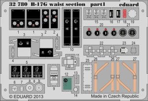 Eduard 32780 B-17G waist section 1/32 HK Models