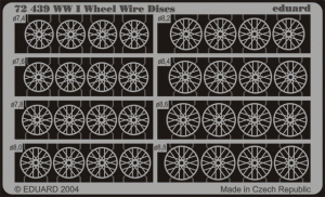 Eduard 72439 WWI Wheel Wire Discs 1/72