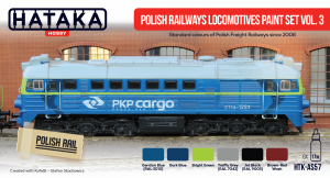 Hataka HTK-AS57 Polish Railways locomotives paint set vol. 3