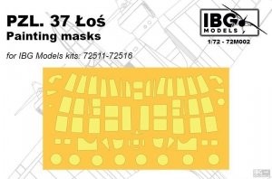 IBG 72M002 PZL.37 Łoś Painting masks 72511-516 1/72