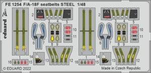 Eduard FE1254 F/ A-18F seatbelts STEEL MENG 1/48