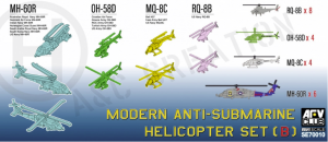 AFV Club SE70010 Modern Anti-Submarine Helicopter Set (B) 1/700