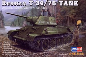 Hobby Boss 84808 Russian T-34/76 (1943 No.112)Tank (1:48)