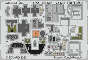 Eduard 73696 TBF/ TBM-1 Avenger 1/72 HASEGAWA