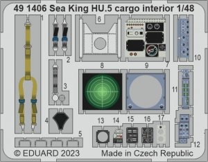 Eduard 491406 Sea King HU.5 cargo interior Airfix 1/48