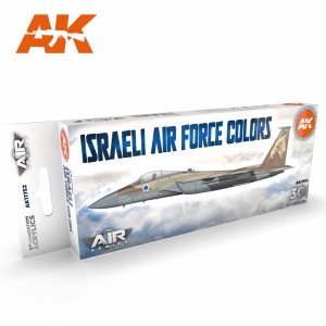 AK Interactive AK11752 ISRAELI AIR FORCE COLORS 8x17 ml