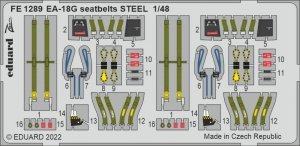 Eduard FE1289 EA-18G seatbelts STEEL MENG 1/48