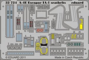 Eduard 32724 A-4E Escapac IA-1 seatbelts 1/32 Trumpeter
