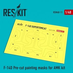 RESKIT RSM48-0011 F-14D Pre-cut painting masks for AMK Kit 1/48