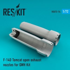 RESKIT RSU72-0074 F-14D Tomcat open exhaust nozzles for Great Wall Hobby 1/72