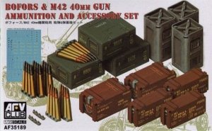 AFV Club 35189 Bofors M42 40mm Ammunition & Accessories Set (1:35)