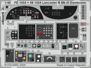 Eduard 491434  Lancaster B Mk. III Dambuster cockpit HONG KONG MODELS 1/48