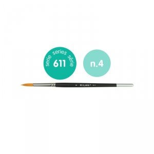 Milan 0461104 Premium Synthetic round paintbrush series 611 no. 4