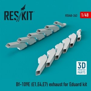RESKIT RSU48-0263 BF-109E (E1,E4,E7) EXHAUST FOR EDUARD KIT (3D PRINTED) 1/48