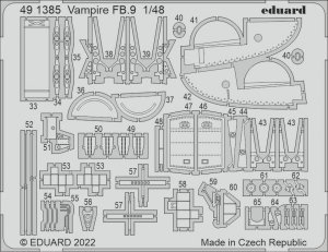 Eduard 491385 Vampire FB.9 Airfix 1/48