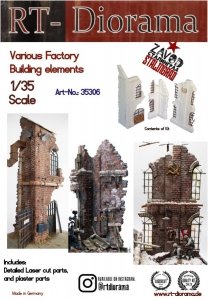 RT-Diorama 35306 Various Factory Building elements 1/35