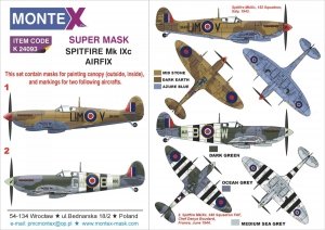 Montex K24093 SPITFIRE IXc for AIRFIX 1/24