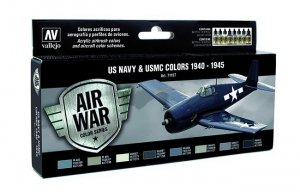 Vallejo 71157 US NAVY & USMC Colors WWII 1940-1945 8x17 ml.