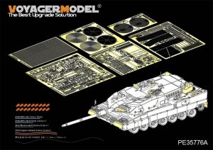 Voyager Model PE35776B Modern German Leopard 2A6 Basic ( Ver.B Gun barrel Include) (For TAMIYA 35271) 1/35