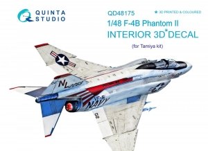 Quinta Studio QD48175 F-4B 3D-Printed & coloured Interior on decal paper (for Tamiya kit) 1/48