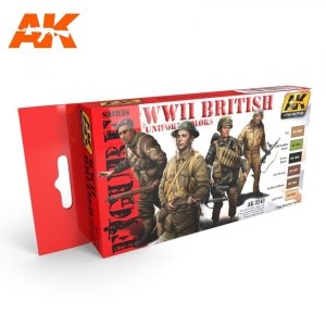 AK Interactive AK3240 WWII BRITISH UNIFORM COLORS