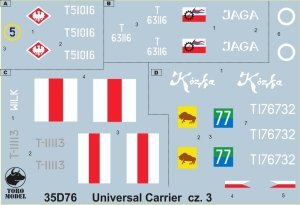 ToRo Model 35D76 Universal Carrier w polskiej służbie cz.3 1/35