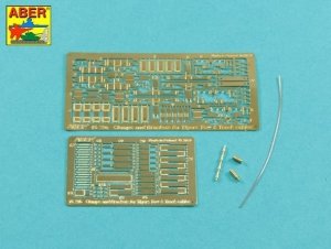 Aber 16029 Handles for towing ropes and tensioning the tracks of Tiger I and King Tiger tanks 1/16