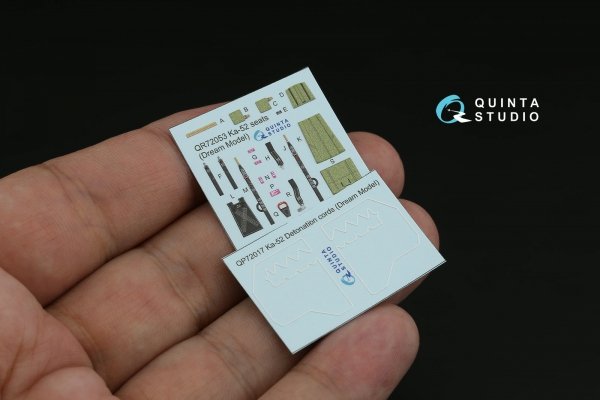 Quinta Studio QD72236 Ka-52 3D-Printed &amp; coloured Interior on decal paper (Dream Model) 1/72