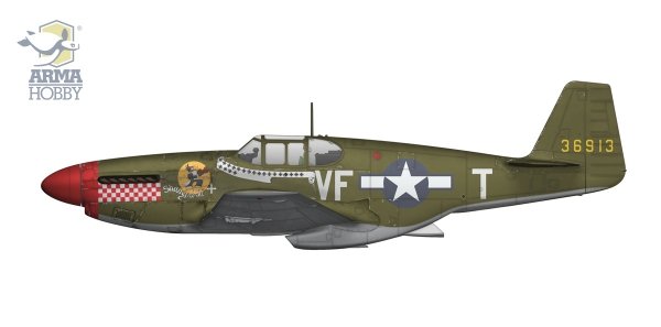 Arma Hobby 70069 P-51 B Mustang Deluxe Set 1/72
