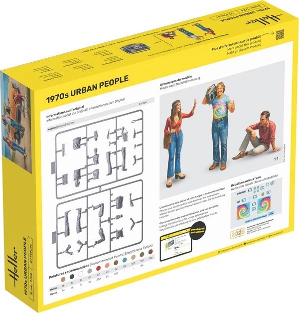 Heller 58757 Starter Kit - 1970s Urban People 1/24