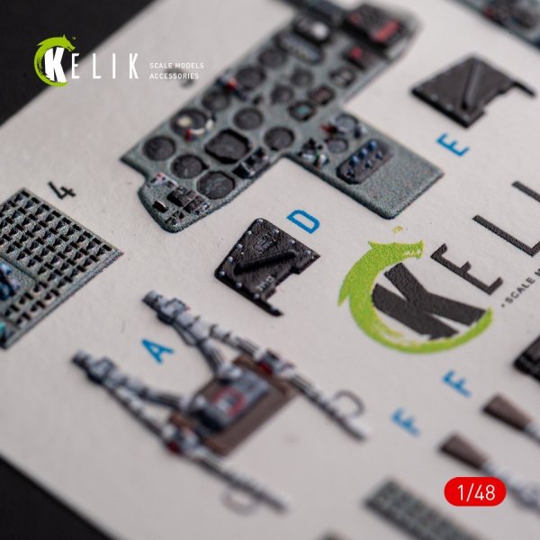 KELIK K48102 Mig-29AS - interior 3D decals for Academy kit 1/48