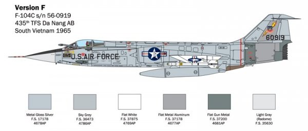 Italeri 2515 F-104 STARFIGHTER A/C 1/32