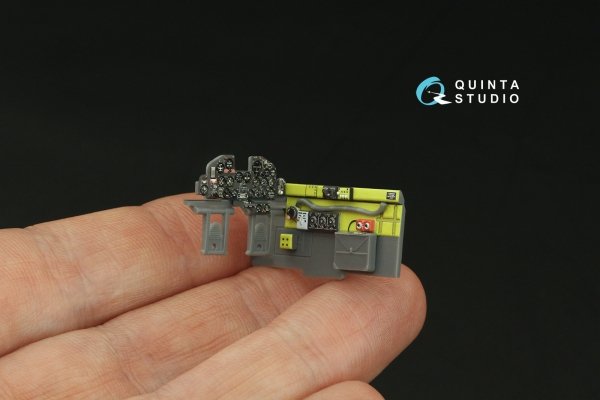 Quinta Studio QD48498 P-47С Thunderbolt 3D-Printed &amp; coloured Interior on decal paper (Dora Wings) 1/48