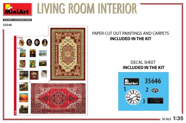 MiniArt 35646 LIVING ROOM INTERIOR 1/35