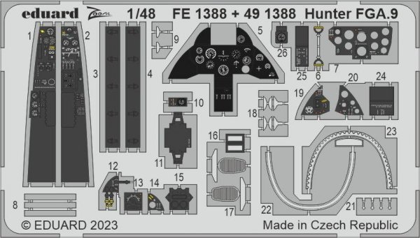 Eduard BIG49391 Hunter FGA.9 AIRFIX 1/48