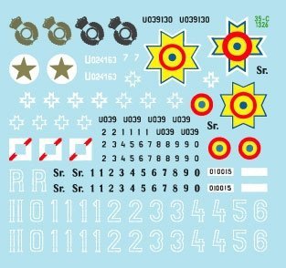 Star Decals 35-C1326 Axis Tank Mix # 8. Romanian Skoda R-2 LT vz. 35. 1/35