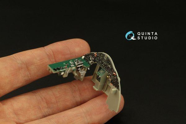 Quinta Studio QD32186 F4F-3 Wildcat 3D-Printed coloured Interior on decal paper (Trumpeter) 1/32