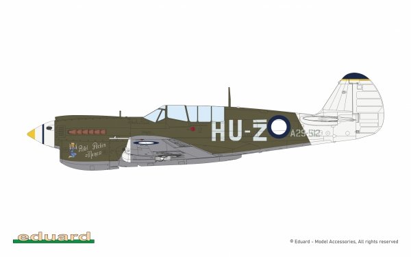 Eduard 11187 Curtiss Kittyhawk Mk.Ia / Mk.IV Dual Combo 1/48