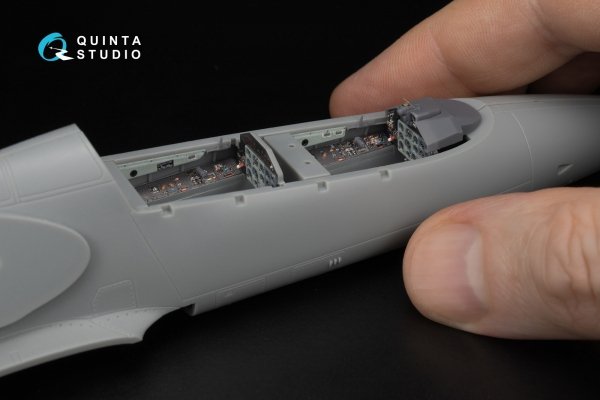Quinta Studio QD+48603 L-39ZA 3D-Printed &amp; coloured Interior on decal paper ( Trumpeter )( with 3D-printed resin parts ) 1/48